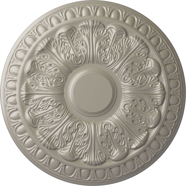 Ekena Millwork Colton Ceiling Medallion (Fits Canopies up to 4 3/4"), Hand-Painted Pearl White, 15 3/4"OD x 1 1/2"P CM15CNPWS - main